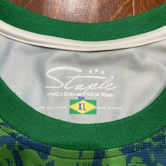 Staple Pigeon Futbol Soccer Kit Green #75 Athletic Jersey Men's Size Extra Large - Picture 8 of 10